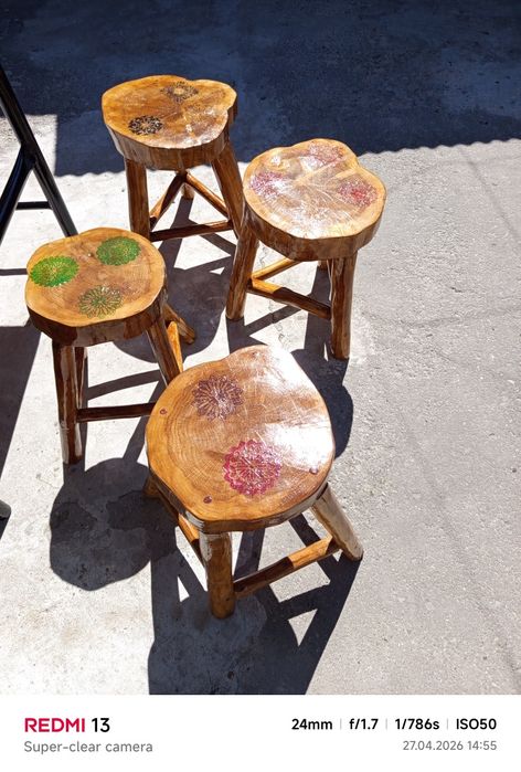 Set rustic masă +scaune