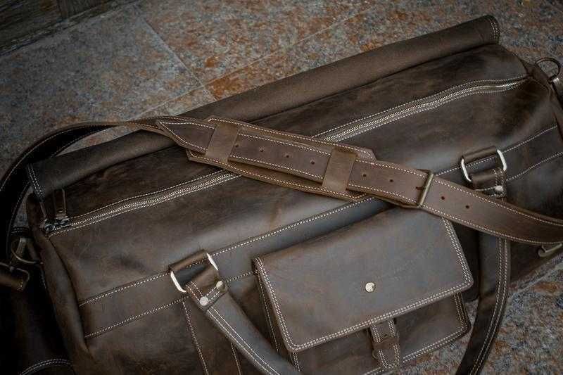 Geantă din piele naturală. Geantă de voiaj. Travel Bag. Gym Bag. Leather Duffel Bag. Geantă de sală