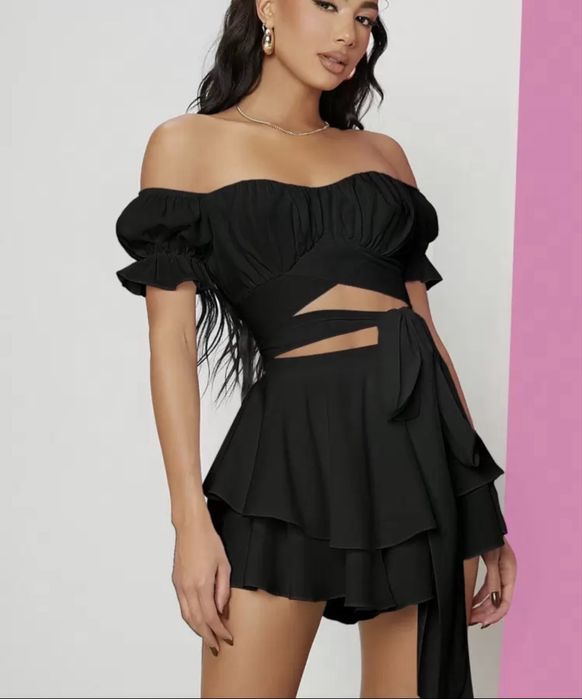 Shein черен сет S