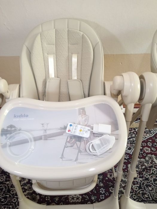 Kidilo C 810 elektr tebratgich va ovqatlanish Stuli Детский стульчик.