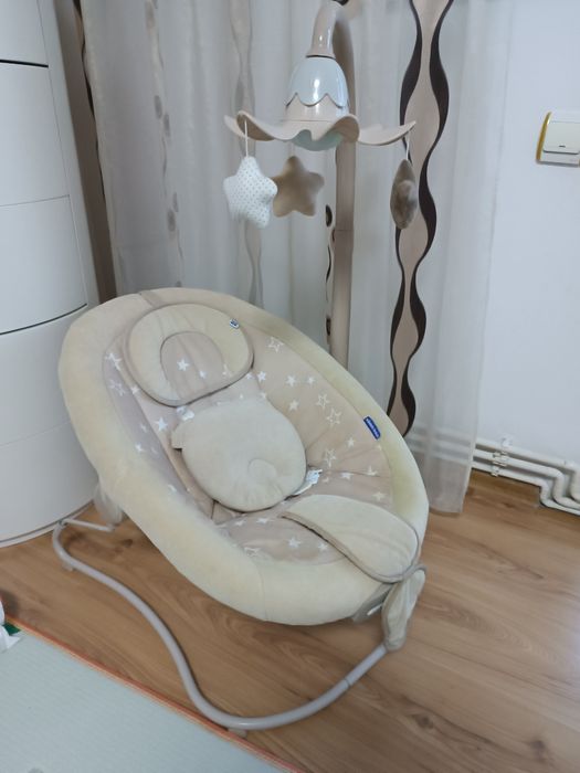 Leagăn/Hamac Kikkaboo Stars Beige pentru bebeluși foarte puțin folosit