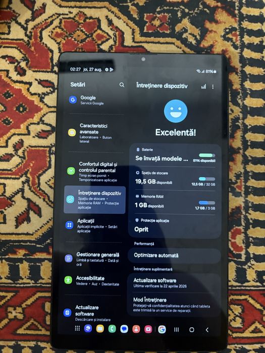 Vand tableta samsung a7 lite SIM URGENT!!