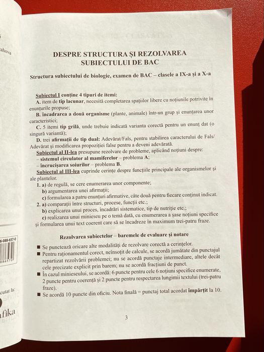 Manuale (BAC) biologie