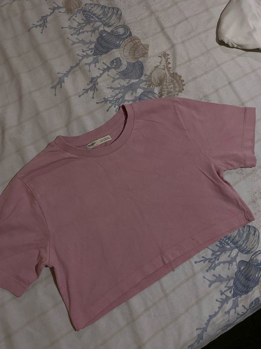 розова тениска от Pull&bear