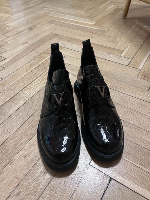 Дамски лачени мокасини, НОВИ,  Gold Deer, размер 39