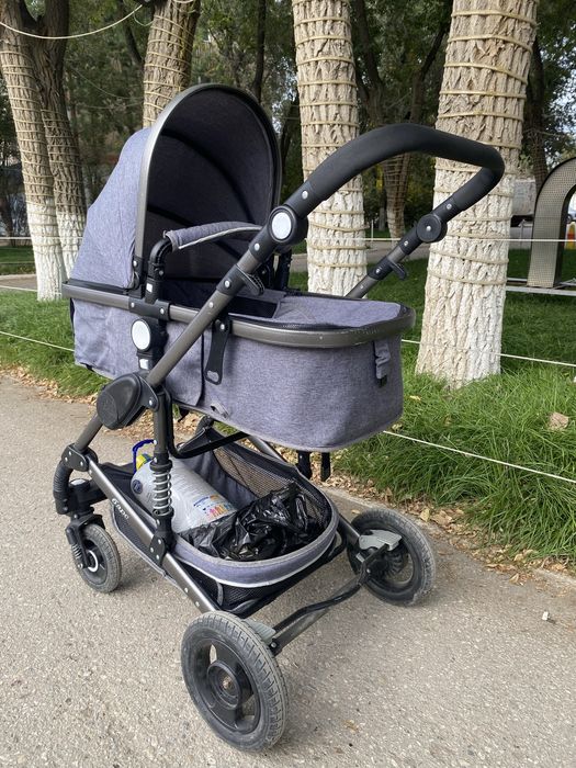 коляска + автокресло с 0-2лет хорошая