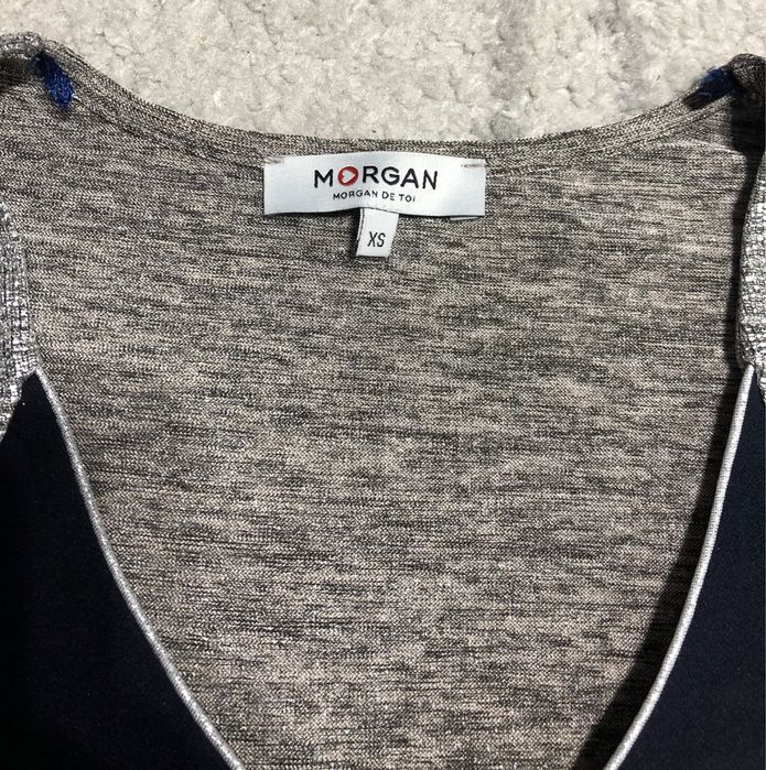Bluza noua morgan xs bluza licra argintie bluza eleganta xs