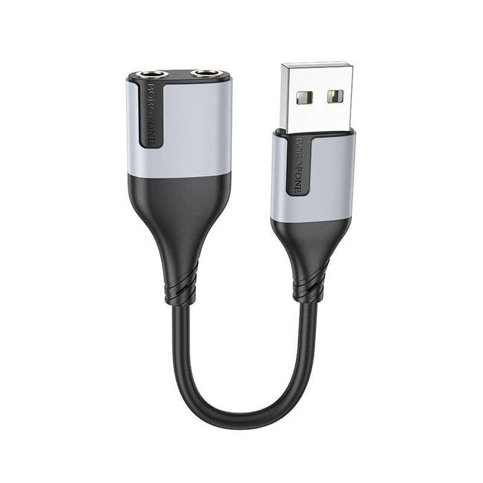 Borofone BV19 USB-A to 3.5mm Цифровой аудиоконвертер наушник микрофон