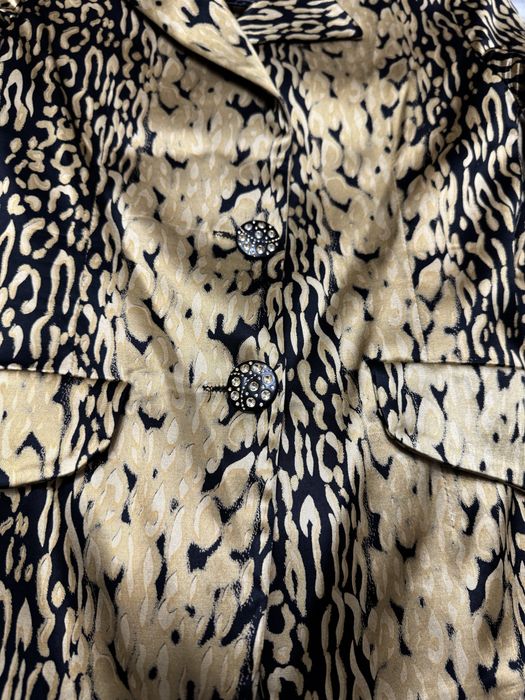 Пиджак и брюки леопард, костюм 2 ка