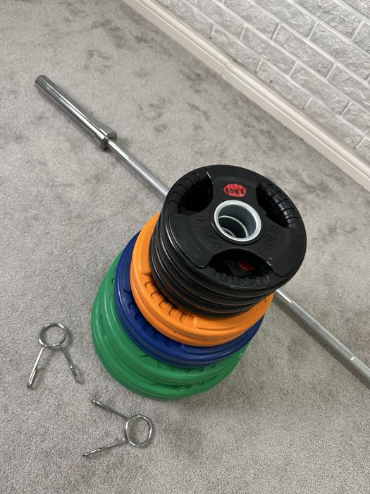 Блины для штанги, гриф