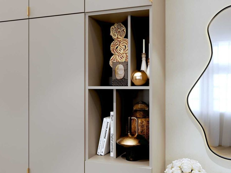 Dulap dormitor haine Bej/casmir 205 cm Auris C1 - Transport Gratuit