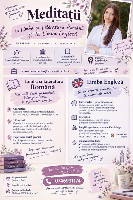 Pregătiri suplimentare Limba și literatura română/ Limba Engleză