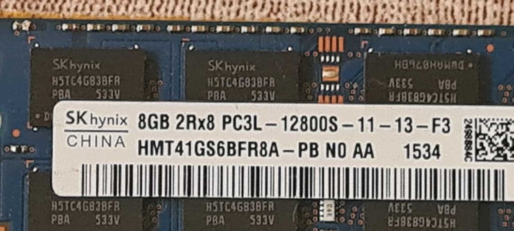 Memorie de 8 Gb DDR3 pentru laptop frecventa 1600 ghz PC3L