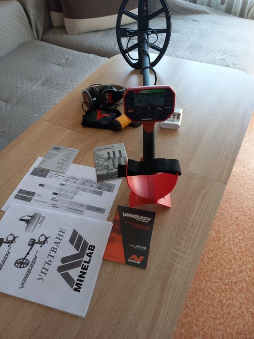 Монетарка MINELAB VANQUISH 540 + подарък пойнтер в много добро състояние !