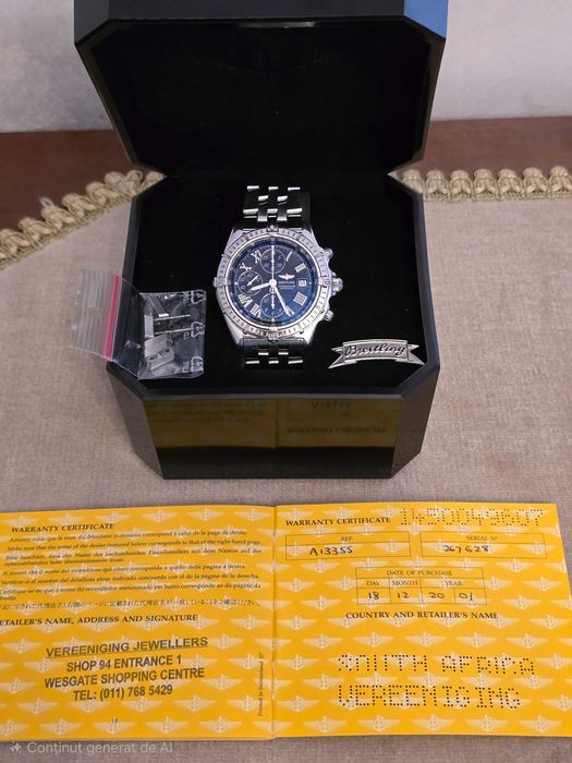 Vand Breitling Crosswind Chronometre