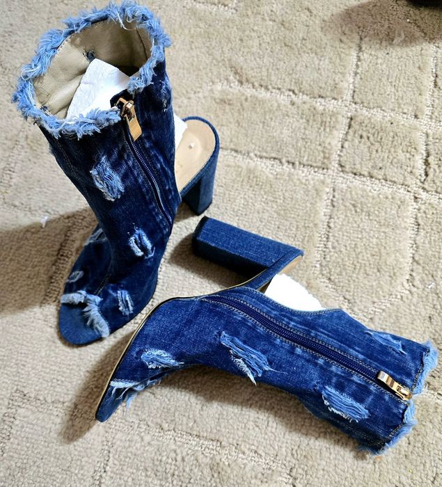 Летняя джинсовая обувь