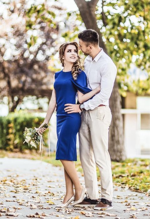 Rochie albastra Nissa 36