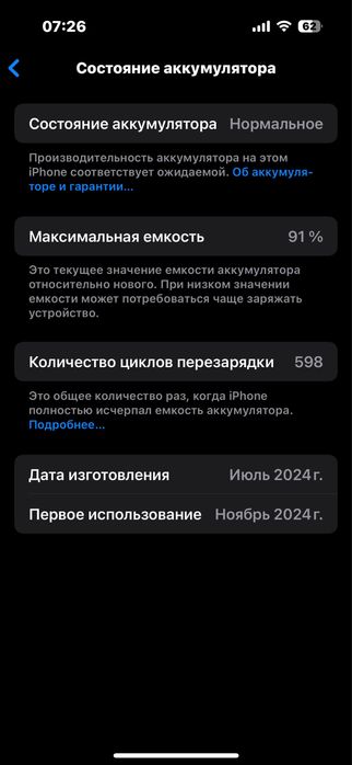 iPhone 15 Pro 256GB | 91% | Отличное состояние
