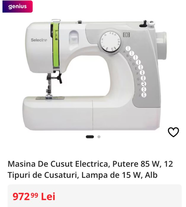 Masina de cusut Selecline