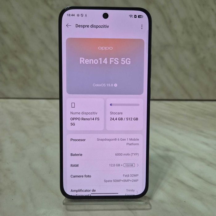 Telefon OPPO Reno14 FS 5g Luminous Green 512/12gb Cutie Nou Zeus 34789
