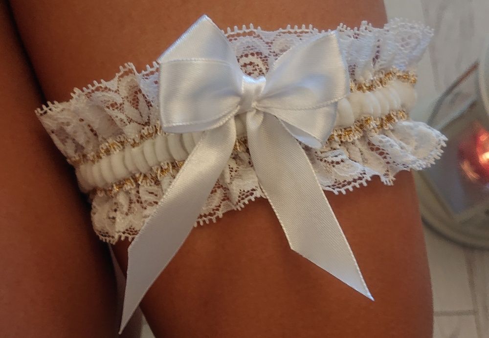 Jartiera mireasa NOUA hand made 100% in Romania Bridal garter
