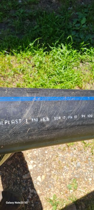 Teava plastic 110×6,6mm,lungime 4m