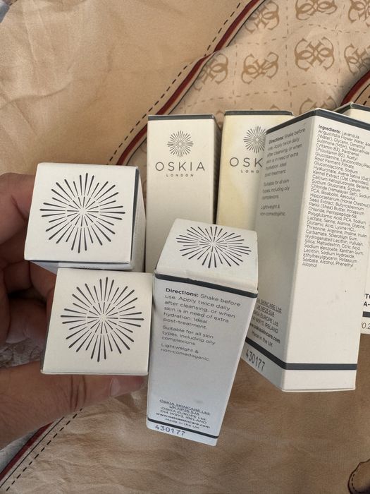 Set produse lux Oskia London - Ulei, Măști Renaissance, Seruri Hydra-Serum (Colecție Skincare)