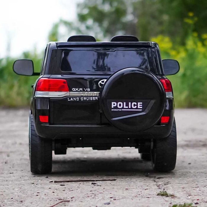 Masinuta electrica de politie, Toyota Land Cruiser 160W 12V Black