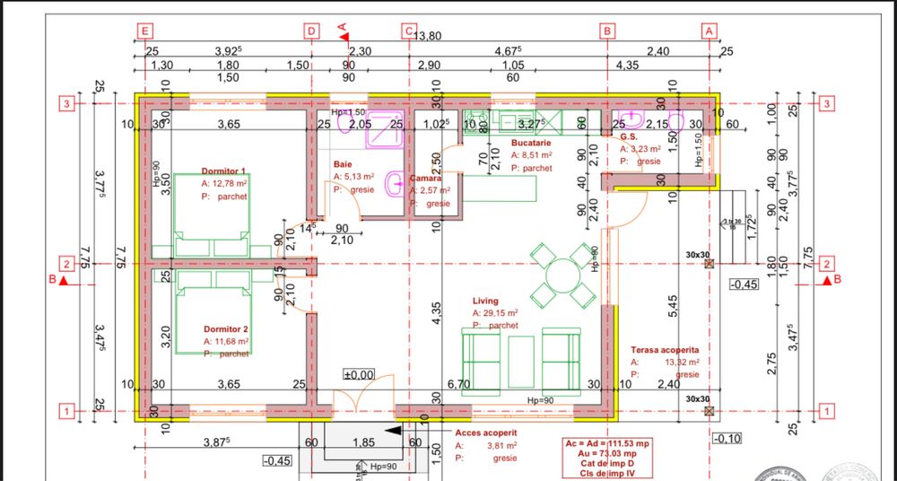 Casa la rosu in cartierul Orizont