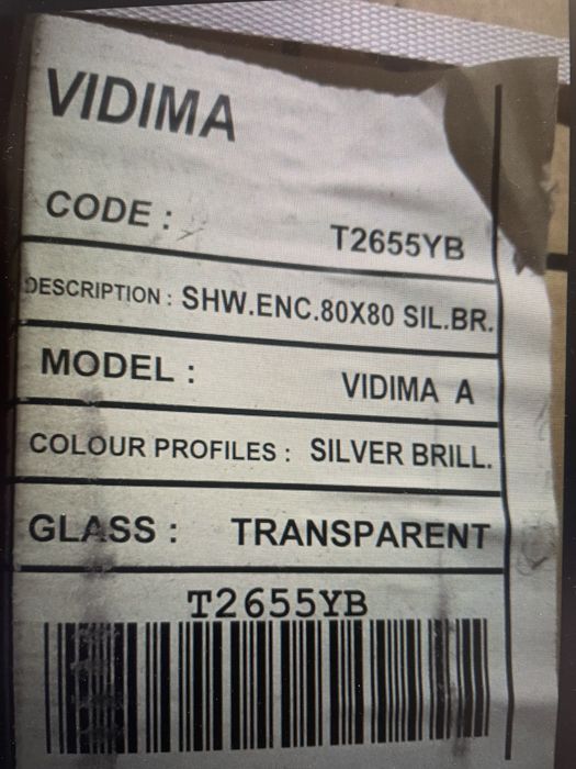 Нова душ кабина 80/80 см.