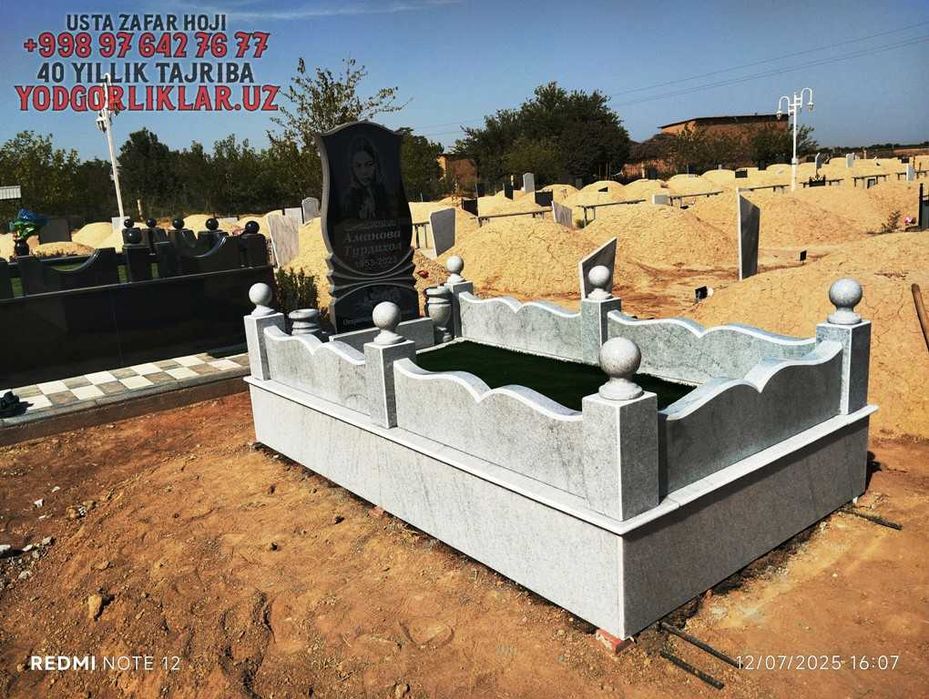 Qabr Toshlari Yunus Obod Yasash Toshkent Dostavka O'zbekiston Bo'yicha