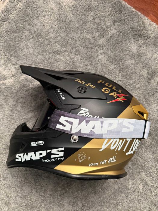Casca + ochelari Enduro / MTB. SWAP'S