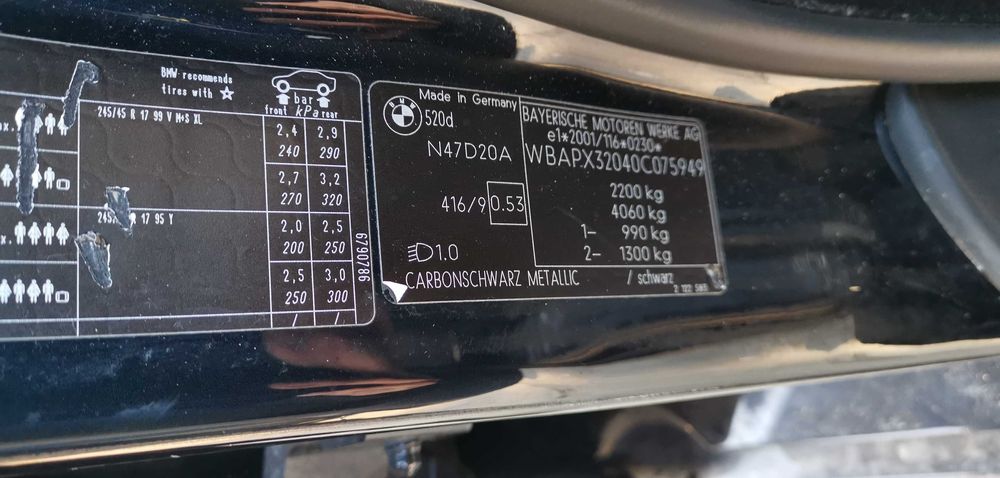 на части бмв е61 520д 177кс н47 bmw e61 520d 177hp m sport