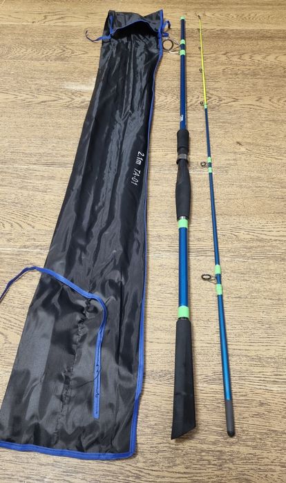 SET 4 Lansete SAIMINO WHITE AMUR 2,10M 80-200g + 4 Mulinete FL CFB6000