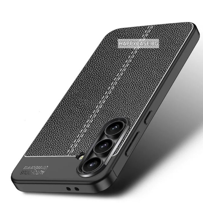 AUTOFOCUS кейс гръб кожена шарка за Samsung Galaxy S25 S24 S23 / Ultra / FE