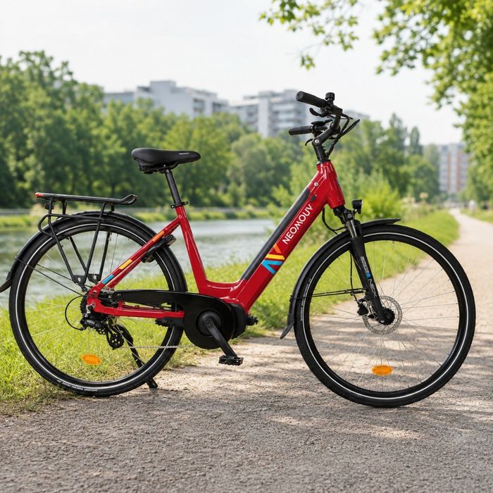 ОГРОМНО НАМАЛЕНИЕ !!!  Чисто НОВ електрически велосипед NEOASSIST 26″ с батерия 522Wh, мотор 250W и пробег до 100 км – алуминиева рамка, 7 скорости.