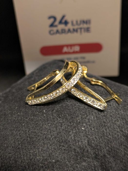 Cercei aur 14K 7.31g B33208/.1 (AG15) Garantie 2 ani!