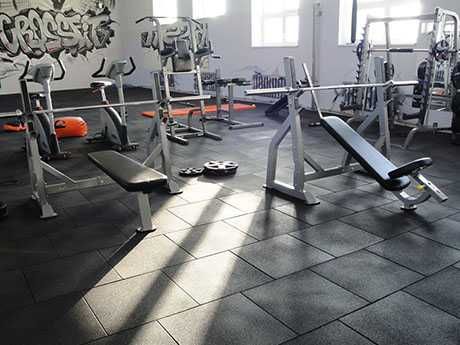 Плитка Резиновый  для тренажерных залов Rezina plitka