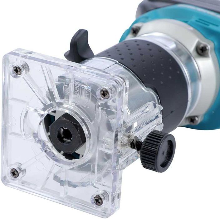 Mașină de frezat pentru lemn fără fir KATSU FIT-BAT cu motor fără perii, compatibilă cu acumulatori 18V, pentru profilare, laminare și îmbinări