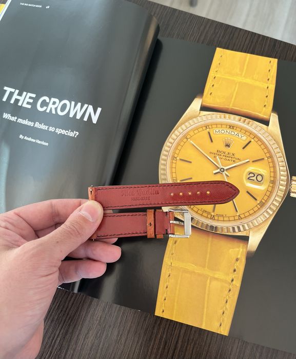 Curea pentru ceas din piele naturala Epsom handmade