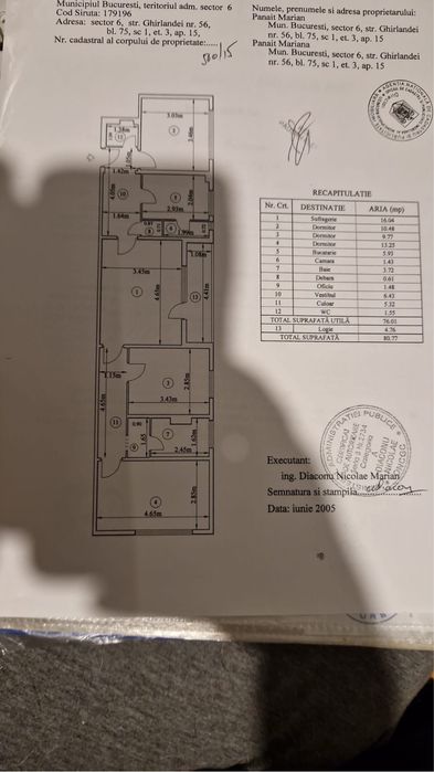 Apartament  4 camere Apusului sector 6