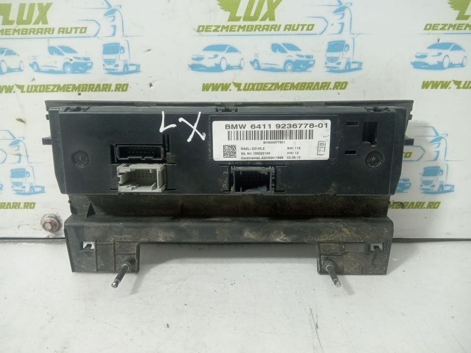 Panou comanda clima AC 64119236778-01 BMW Seria 1 E81/E82/E87/E88 (facelift) (2007 - 2012)