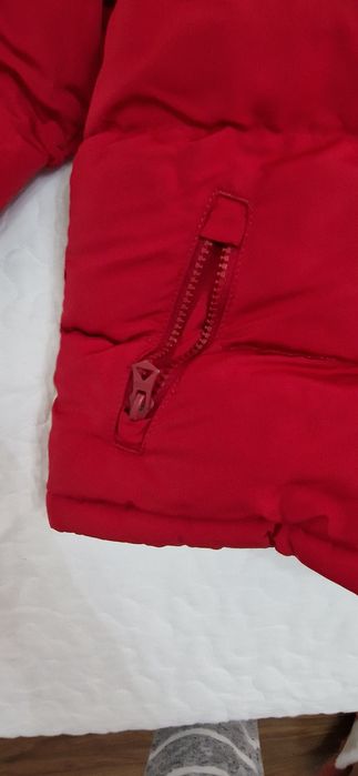 Geaca copii unisex cu blana rosie Soulcal&co