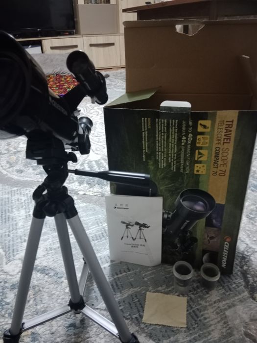 Продам телескоп celestron travel scope 70