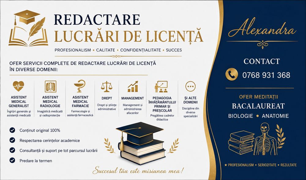 Ajutor in realizarea lucrării