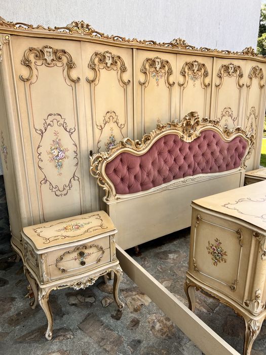 Dormitor stil Baroc Venetian pictat manual !