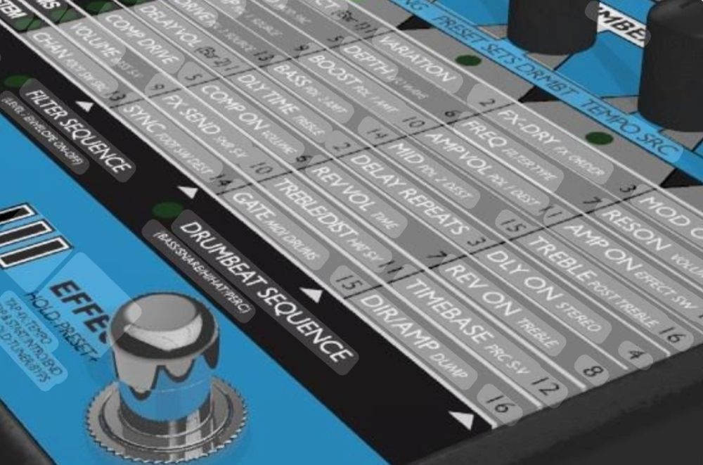 Procesor chitara Adrenalinn III - Beat-Synched Multi FX - Amp Modeling