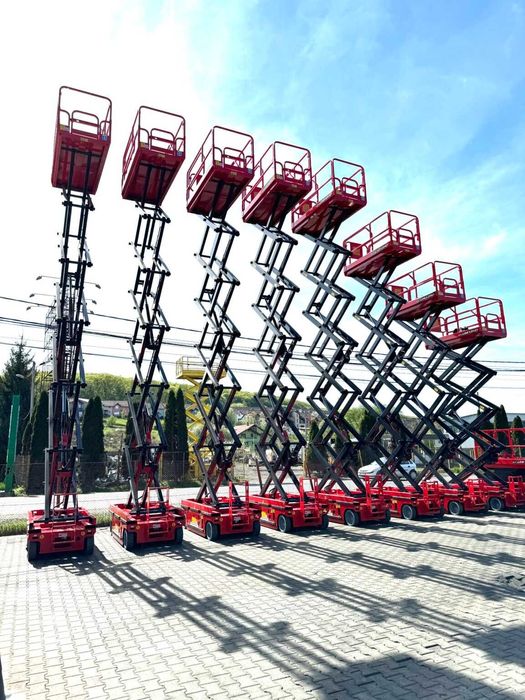 Nacela foarfeca el Qiyun GTJZ12 ridica 13.8m cu OM,Baterie Li-Ion