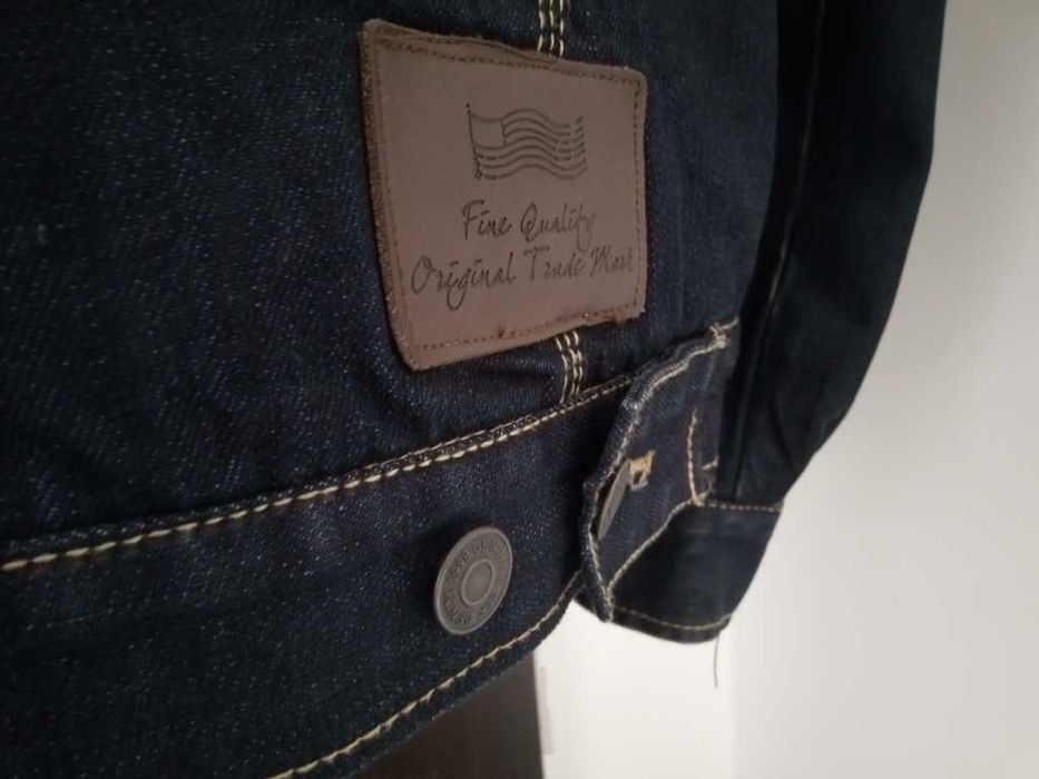 Geacă Denim Bershka Couture cu Blăniță Sherpa – Mărimea L