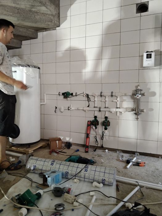 Сантехника отопление тёплые полы и канализации холодная вода горячая